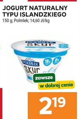 Jogurt naturalny typu islandzkiego promocja w Stokrotka