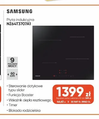 Płyta indukcyjna Samsung NZ64T3707A1 promocja w Max Elektro