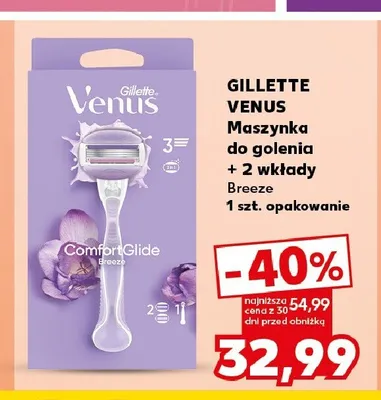 Maszynka do golenia Gillette Venus Breeze promocja w Kaufland