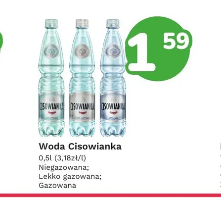 Woda niegazowana Cisowianka promocja w Limonka