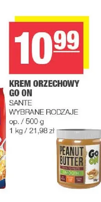 Krem orzechowy Sante Go On promocja w SPAR