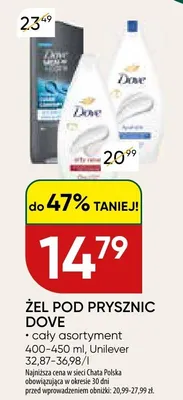 Żel pod prysznic Dove promocja w Chata Polska