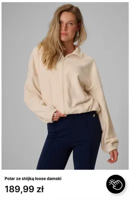 Polar ze stójką loose damski 4F promocja w 4F