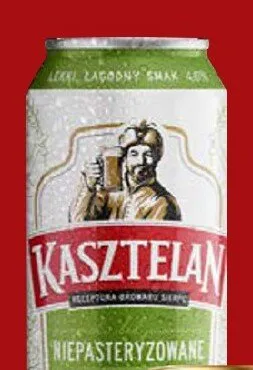 Piwo Kasztelan Niepasteryzowane promocja w Lidl