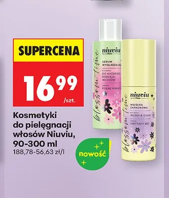 Kosmetyki do pielęgnacji włosów Niuviu promocja w Biedronka