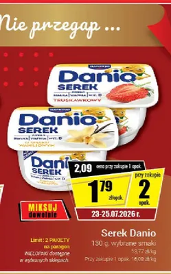 Serek Danio wybrane smaki promocja w Premium Nasz Sklep
