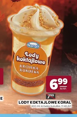 Lody koktajlowe krówka-kukułka promocja w Stokrotka