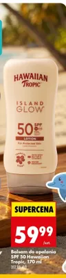 Balsam do opalania glowing spf 50 Hawaiian tropic promocja w Biedronka