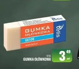 Gumka ołówkowa Tetis promocja w Tomi Markt