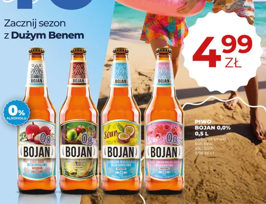 Piwo bezalkoholowe Bojan Sour Liczi promocja w Duży Ben