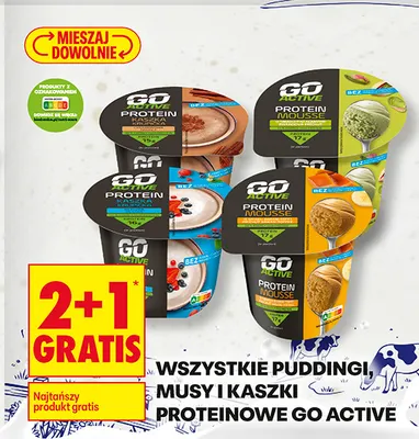 Mus proteinowy Go Active promocja w Biedronka