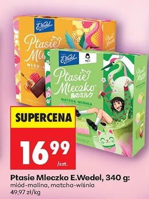Ptasie mleczko matcha-wiśnia promocja w Biedronka