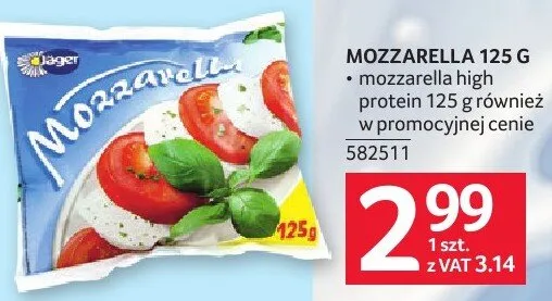Mozzarella high protein promocja w Selgros