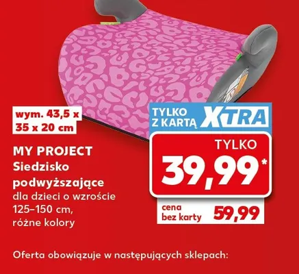 Siedzisko podwyższające dla dzieci o wzroście 125-150 cm My Project promocja w Kaufland