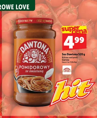 Sos pomidorowy ze śmietaną Dawtona promocja w TOPAZ