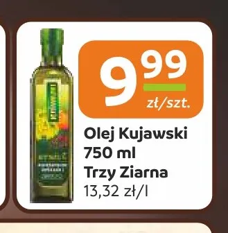 Olej rzepakowy Trzy Ziarna Kujawski promocja w Społem Częstochowa