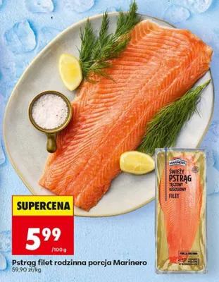 Pstrąg filet rodzinna porcja Marinero promocja w Biedronka