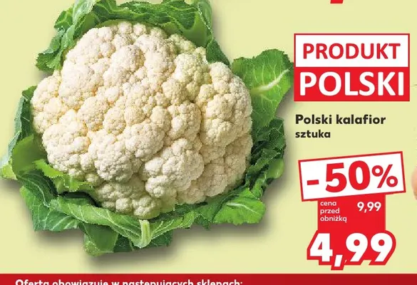 Kalafior polski promocja w Kaufland