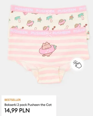 Bokserki 2-pak Pusheen the Cat promocja w Sinsay