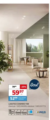 Wykładzina elastyczna Unilin Logitex Cosmos T09 promocja w Komfort