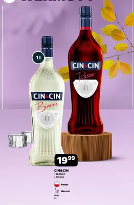 Wino czerwone Wermut Cin & Cin Rosso promocja w Netto