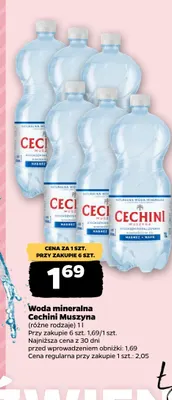 Woda mineralna Cechini Muszyna promocja w Netto