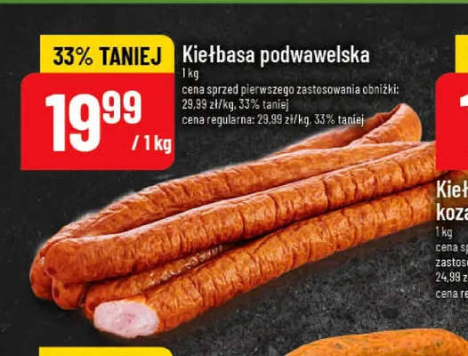 Kiełbasa podwawelska promocja w POLOmarket