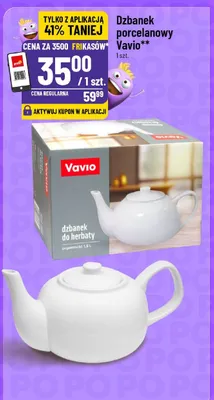 Dzbanek porcelanowy Vavio promocja w POLOmarket