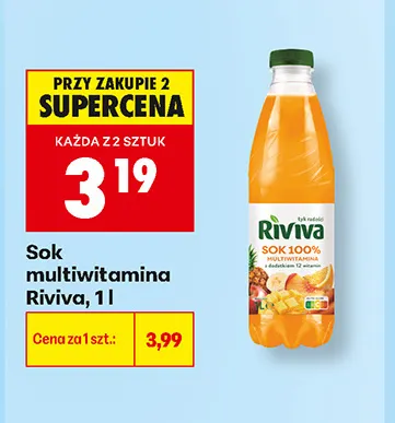 Sok multiwitamina Riviva promocja w Biedronka