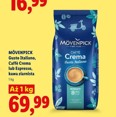 Kawa ziarnista Mövenpick Caffè Crema promocja w Lidl