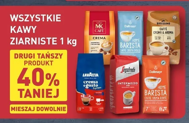 Kawa ziarnista Barissimo Caffè Crema & Aroma promocja w Aldi
