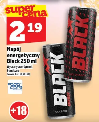 Napój energetyczny Black promocja w TOPAZ