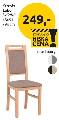 Krzesło Lobo promocja w Black Red White