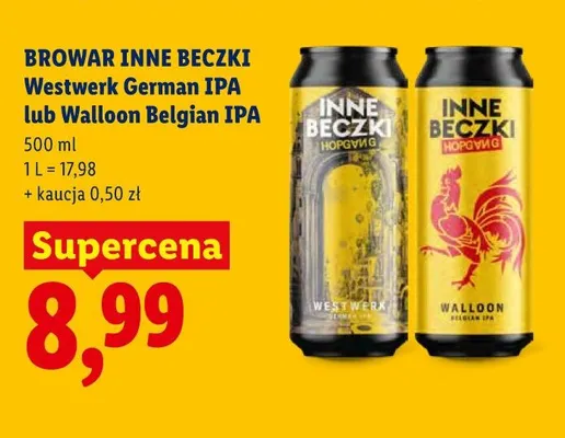 Piwo Browar Inne Beczki Westwerk German IPA promocja w Lidl