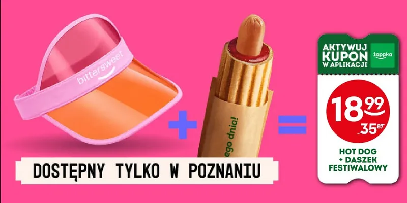 Zestaw Hot Dog + daszek festiwalowy promocja w Żabka