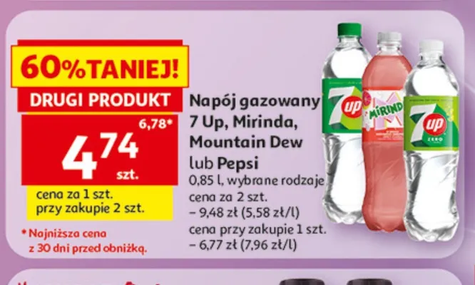 Napój gazowany Mountain Dew promocja w Auchan