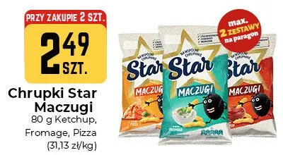 Chrupki Star Maczugi o smaku pizzy promocja w Społem Częstochowa
