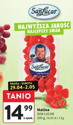 Malina San Lucar promocja w Intermarche