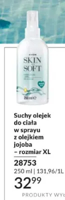 Suchy olejek do ciała w sprayu Avon Skin So Soft z olejkiem jojoba rozmiar XL promocja w AVON
