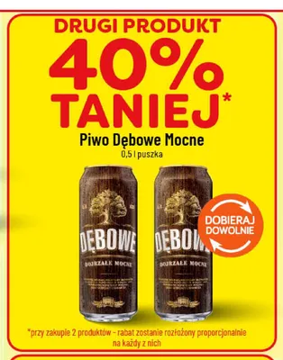 Piwo Dębowe Mocne promocja w POLOmarket
