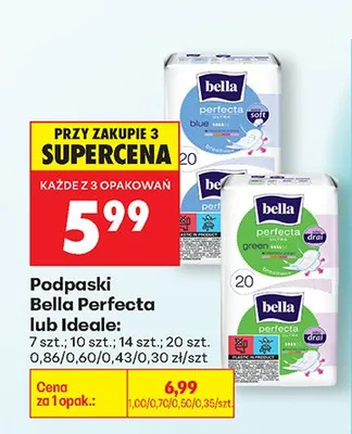 Podpaski Perfecta promocja w Biedronka
