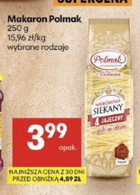 Makaron Polmak promocja w Delikatesy Centrum