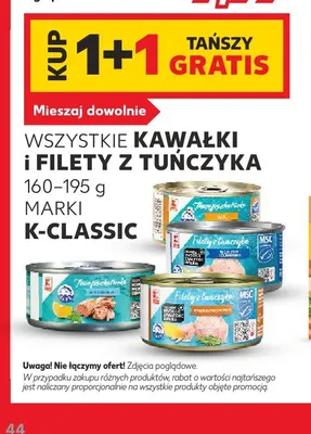 Filety z tuńczyka K-Classic promocja w Kaufland