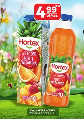 Sok, nektar Hortex promocja w Top Market
