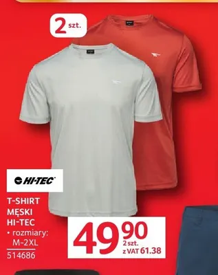 T-shirt męski HI-TEC 2-pak promocja w Selgros