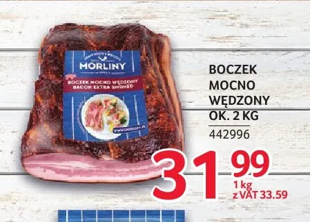 Boczek mocno wędzony Morliny promocja w Selgros