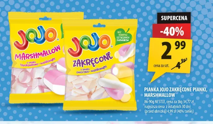 Pianka Jojo Marshmallow promocja w Arhelan