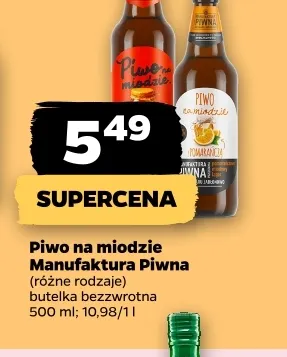 Piwo na miodzie Manufaktura Piwna promocja w Netto