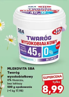 Twaróg wysokobiałkowy 0% tłuszczu, bez laktozy promocja w Kaufland