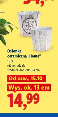 Osłonka ceramiczna Home promocja w Lidl